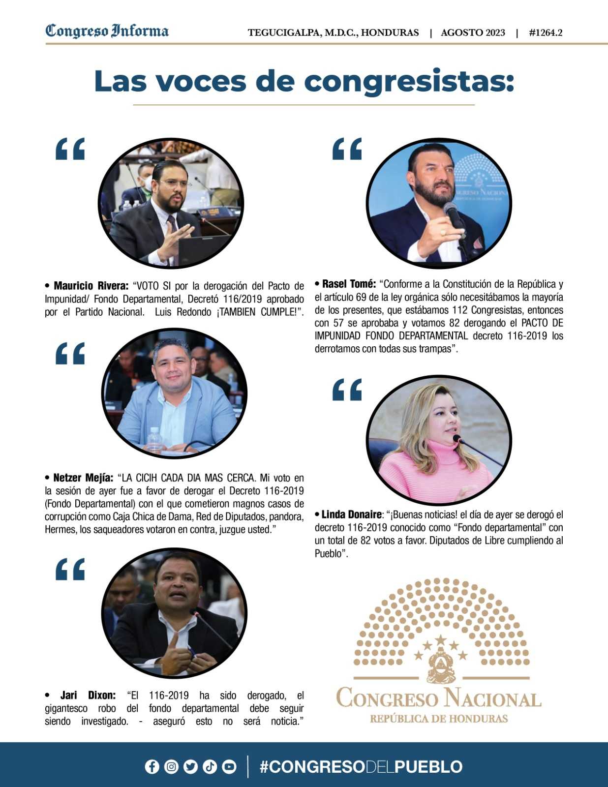 “¡Más hechos, menos palabras, derogamos el decreto 116-2023!”: Rafael Sarmiento